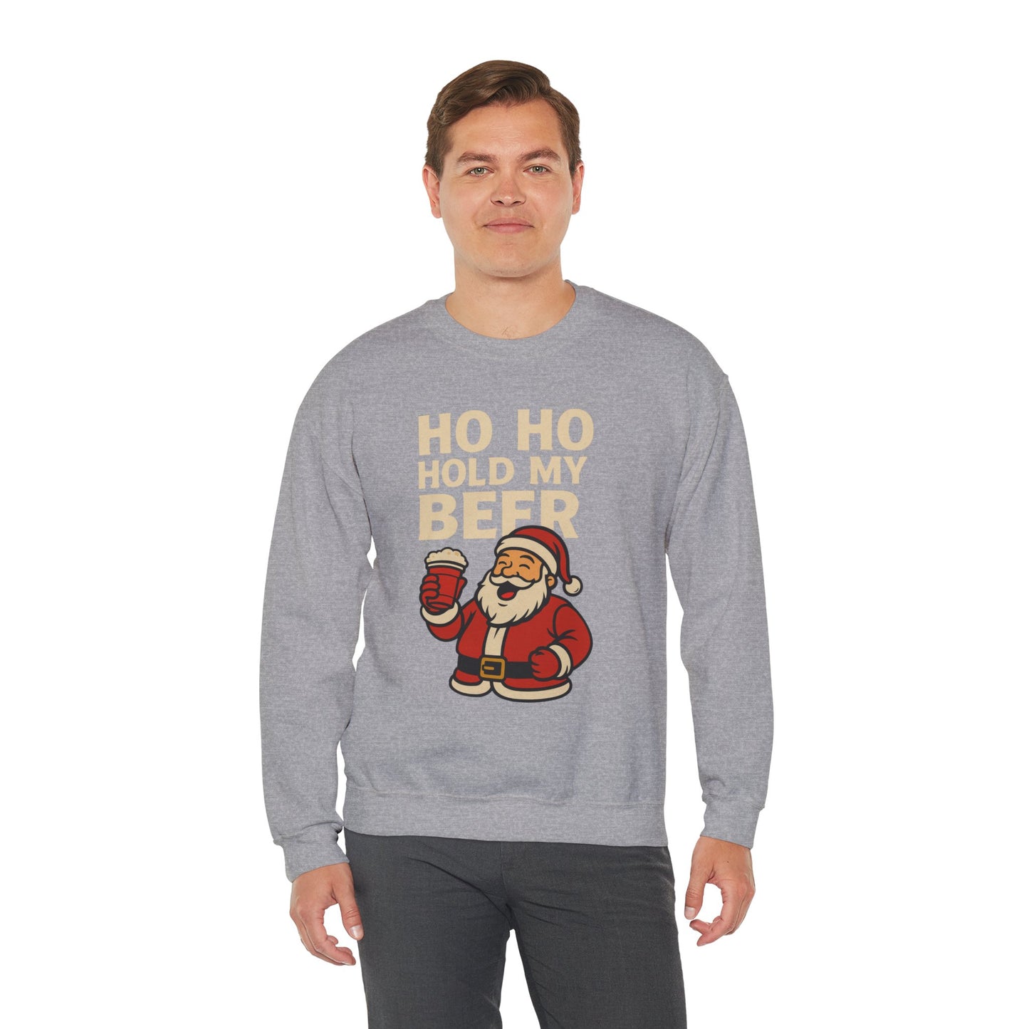 Festive Santa Sweatshirt | Holiday Apparel, Christmas Gift, Cozy Winter Wear, Funny Sweatshirt, Unisex Crewneck