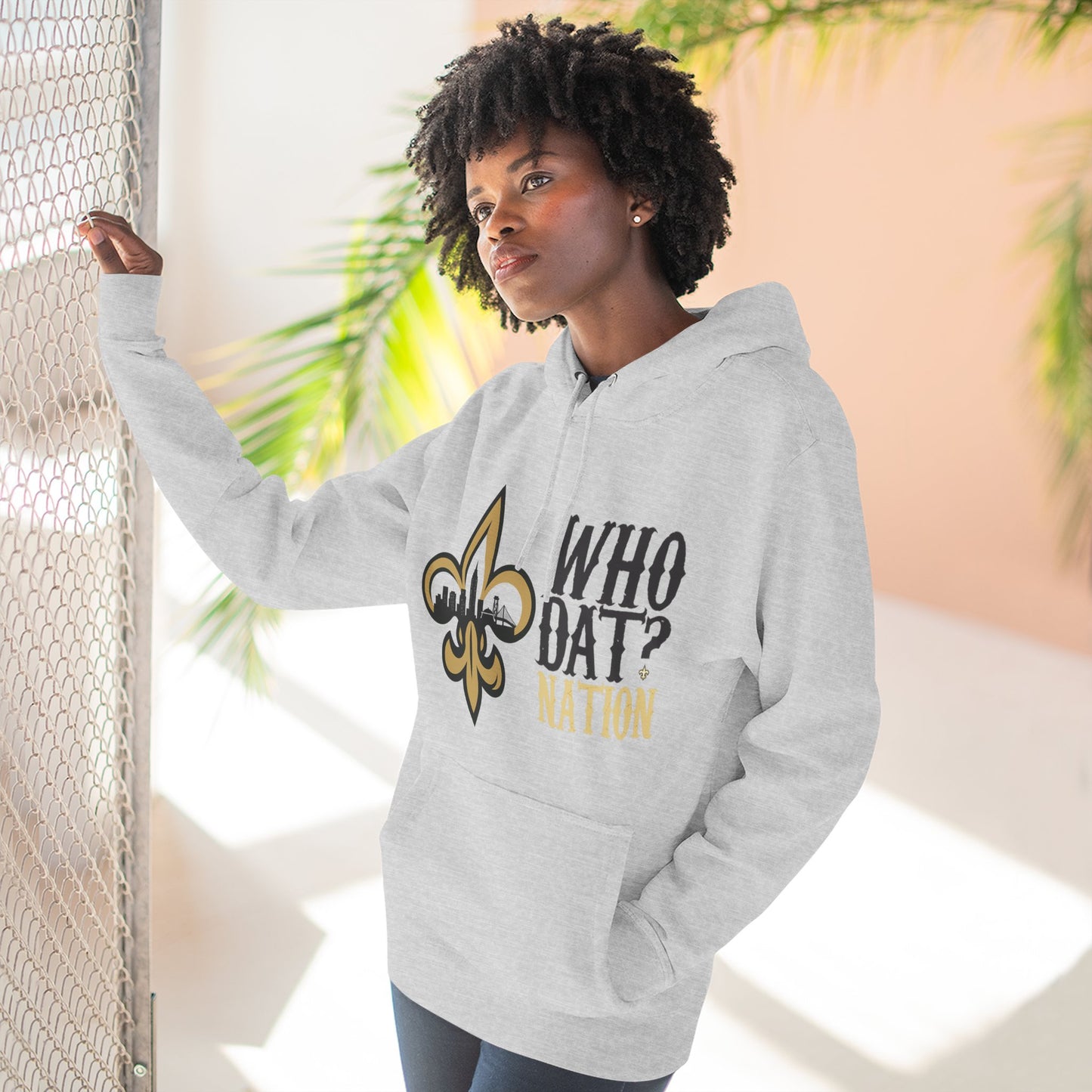 Who Dat Nation Fleur-de-lis Hoodie – New Orleans Football Fan Pullover