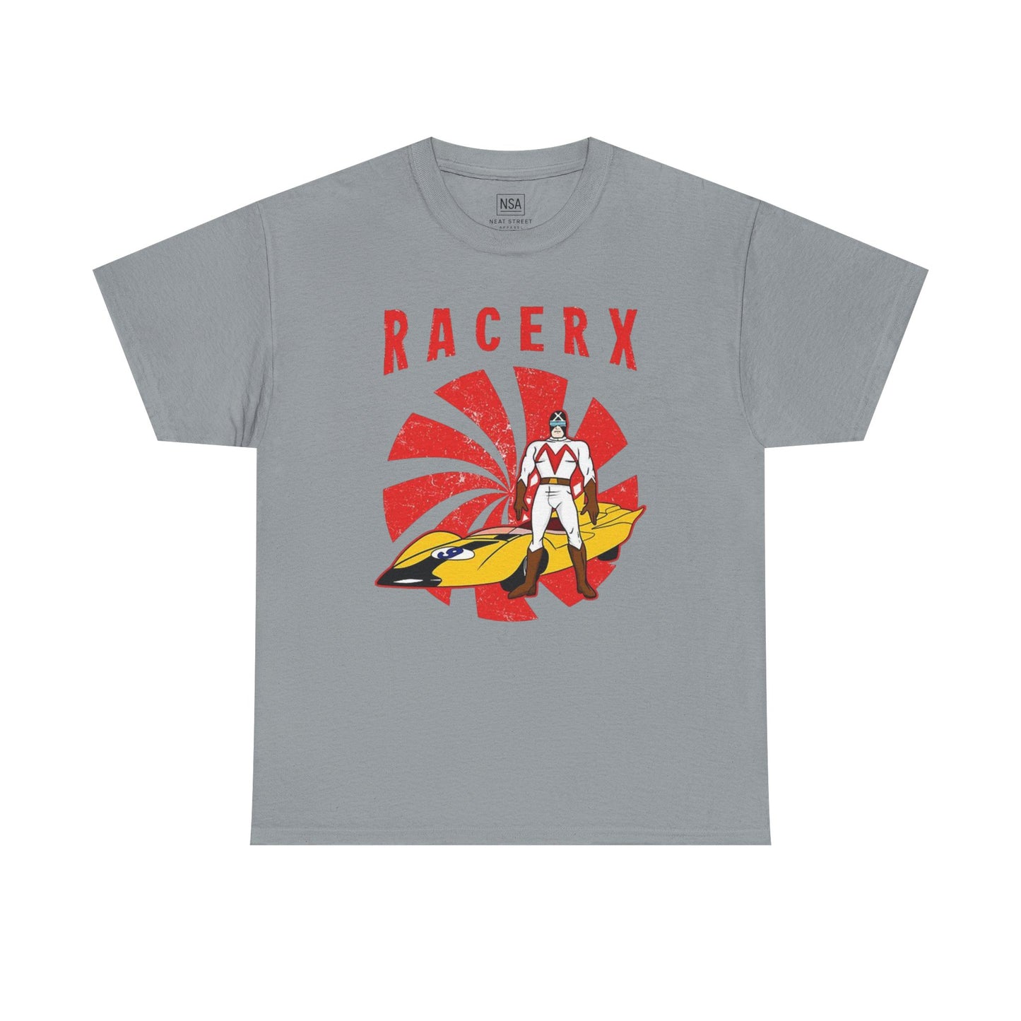 Retro Racerx Unisex Heavy Cotton Tee - Vintage Style Shirt