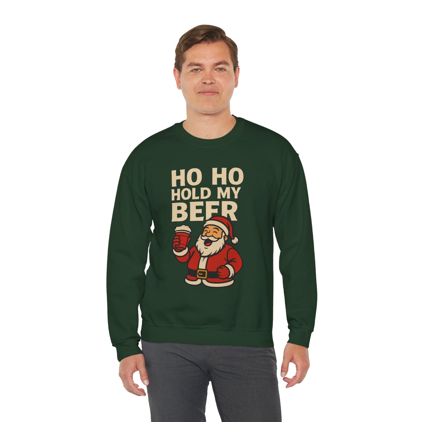 Festive Santa Sweatshirt | Holiday Apparel, Christmas Gift, Cozy Winter Wear, Funny Sweatshirt, Unisex Crewneck