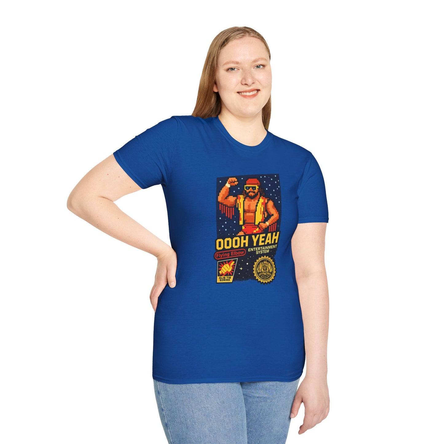 Retro Macho Man Pixel T-Shirt