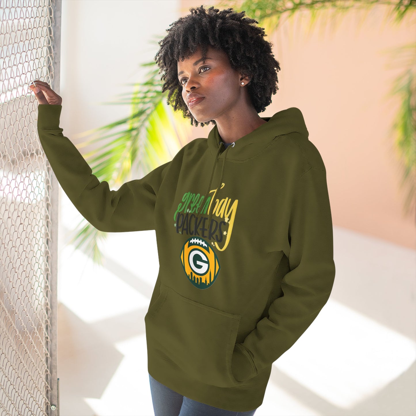 Green Bay Packers Logo Hoodie — Fleece Pullover for Fans