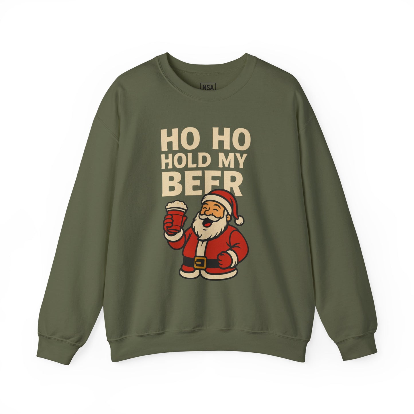 Festive Santa Sweatshirt | Holiday Apparel, Christmas Gift, Cozy Winter Wear, Funny Sweatshirt, Unisex Crewneck
