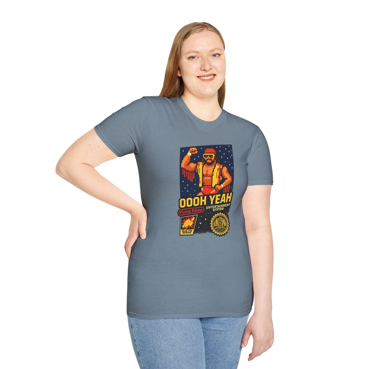 Retro Macho Man Pixel T-Shirt