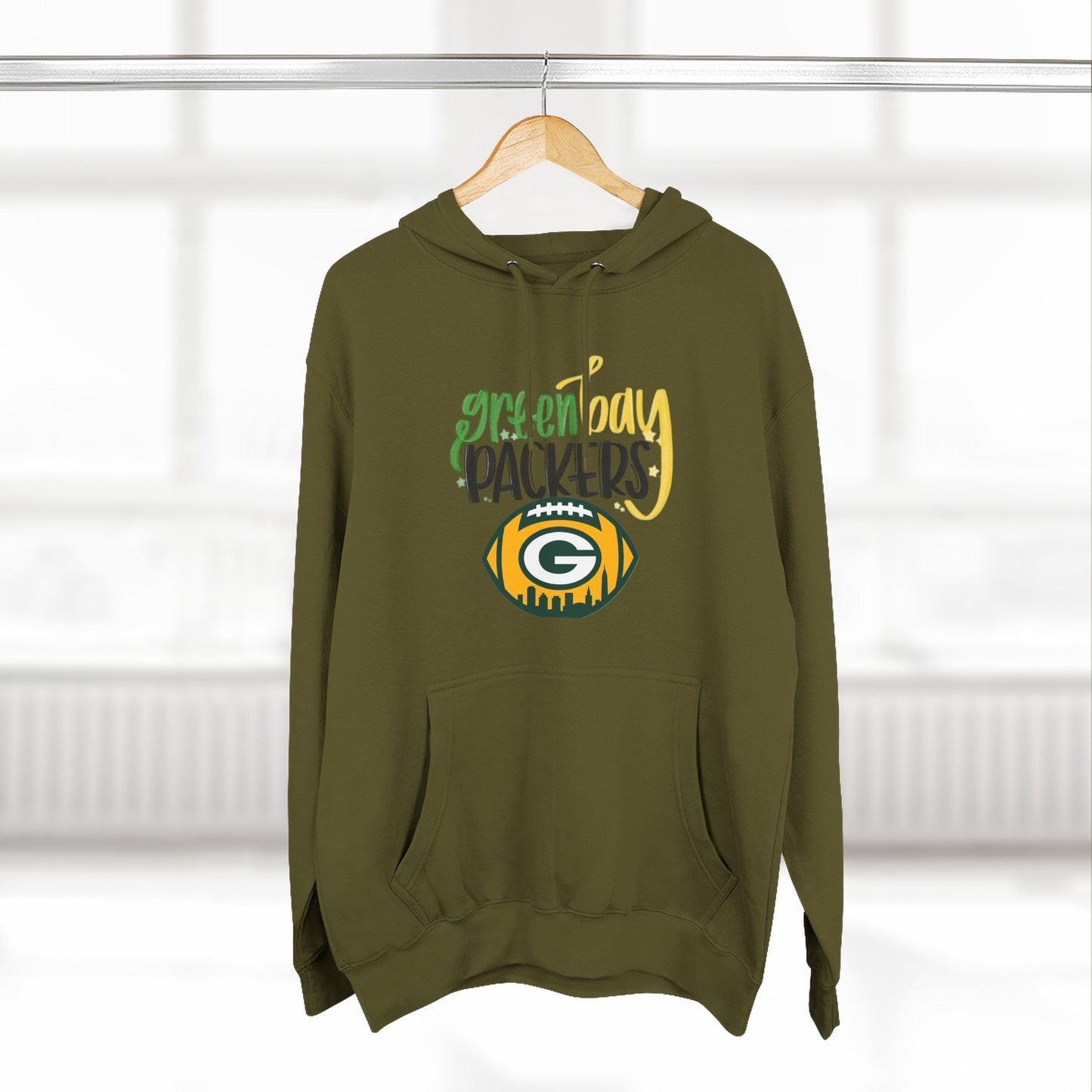 Green Bay Packers Logo Hoodie — Fleece Pullover for Fans