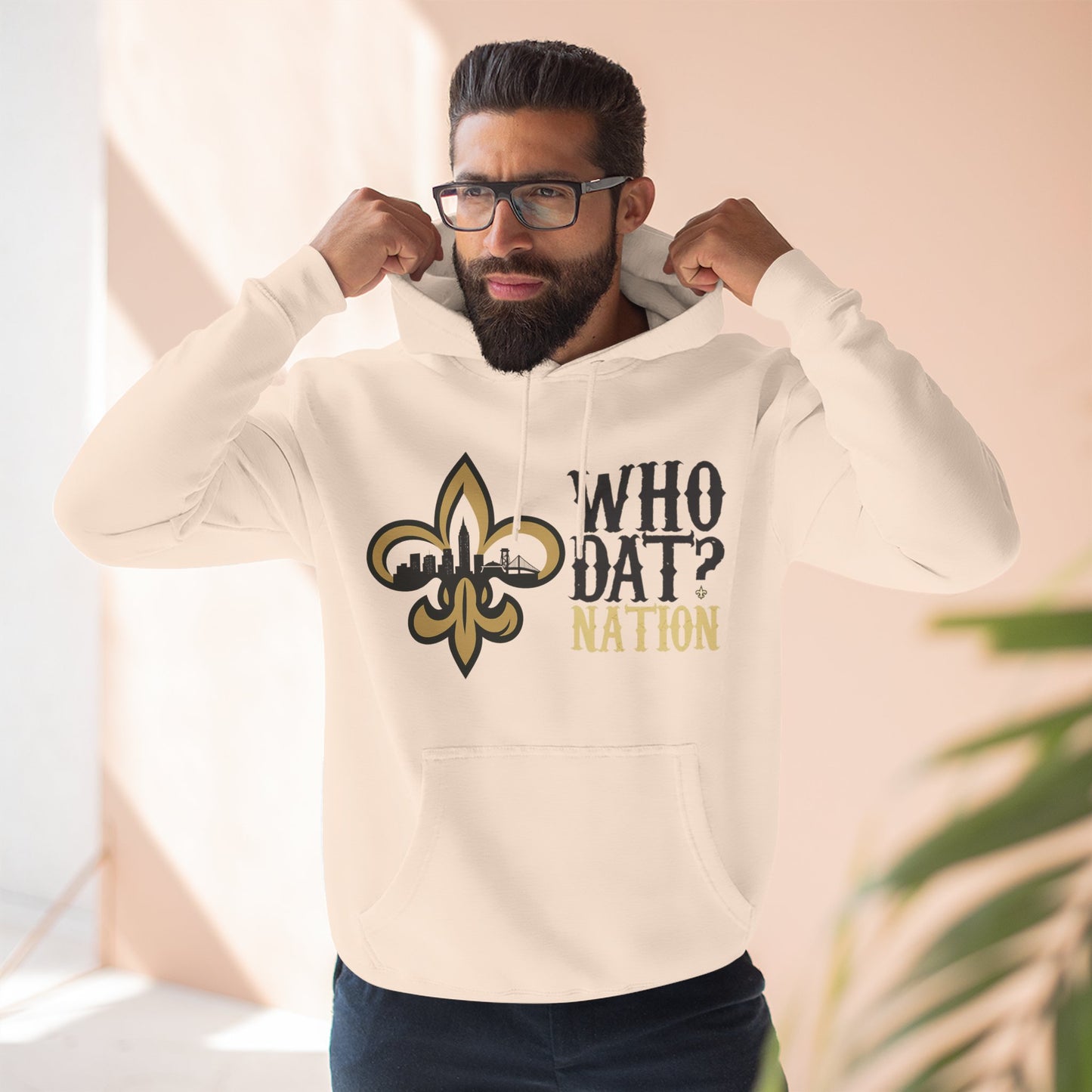 Who Dat Nation Fleur-de-lis Hoodie – New Orleans Football Fan Pullover