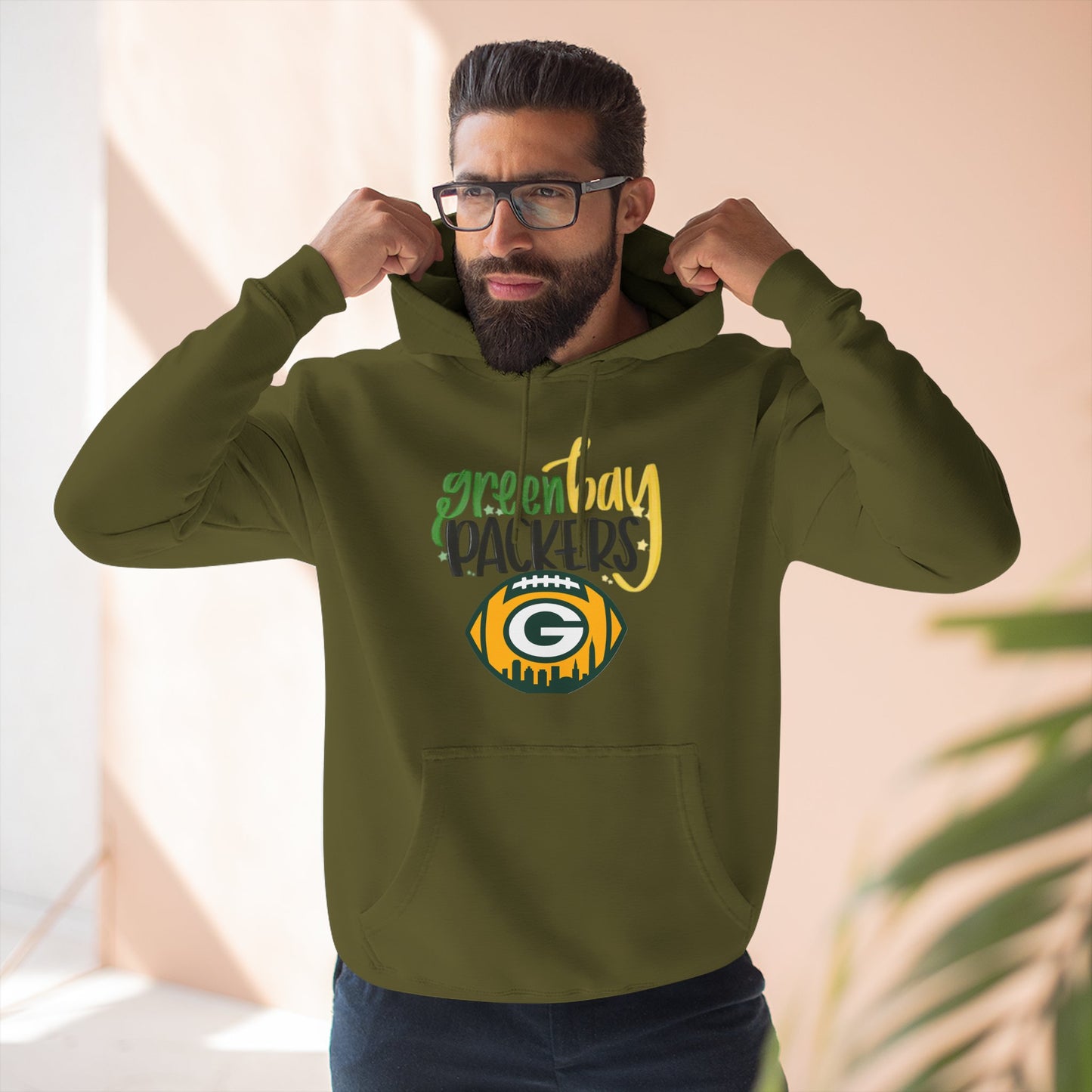 Green Bay Packers Logo Hoodie — Fleece Pullover for Fans