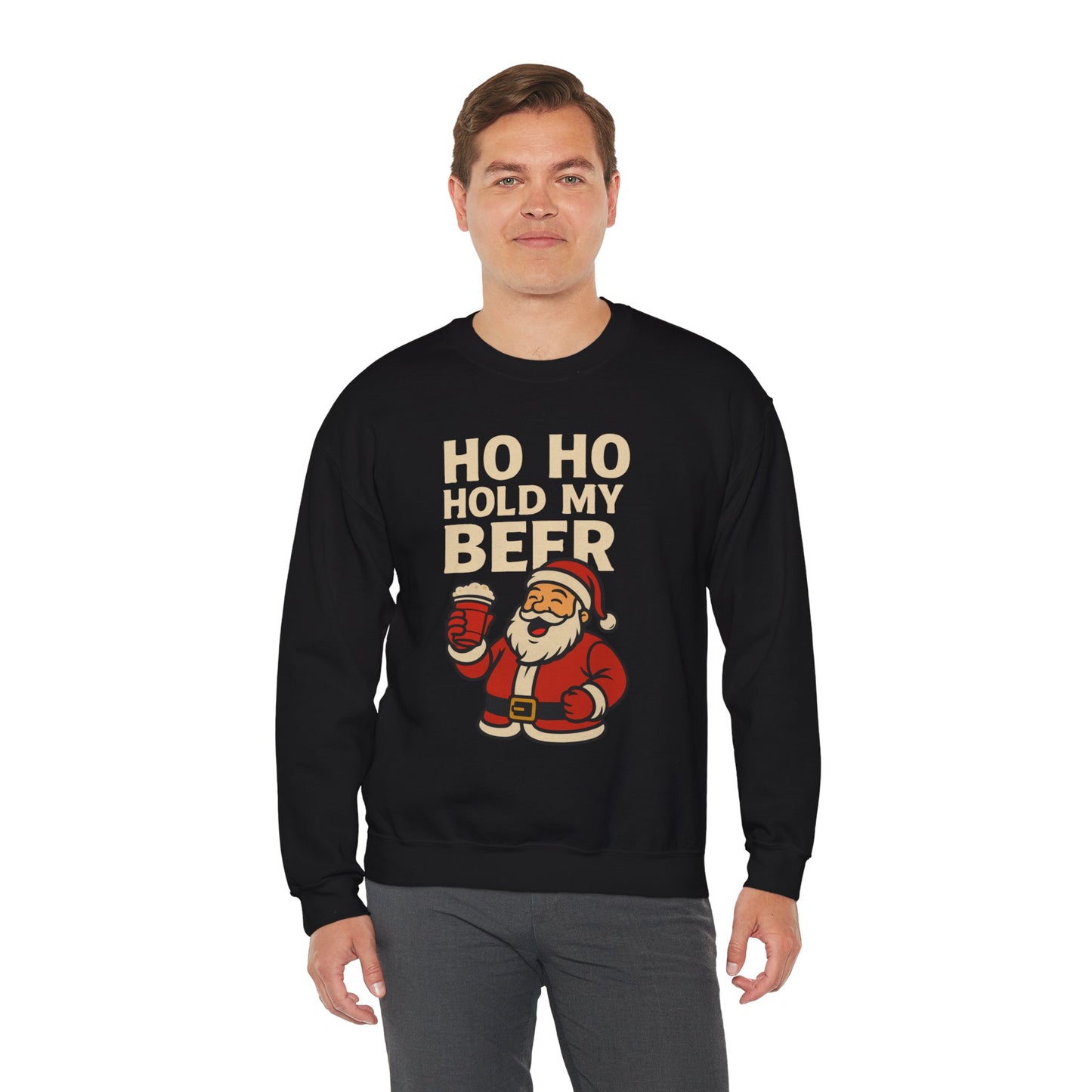 Festive Santa Sweatshirt | Holiday Apparel, Christmas Gift, Cozy Winter Wear, Funny Sweatshirt, Unisex Crewneck