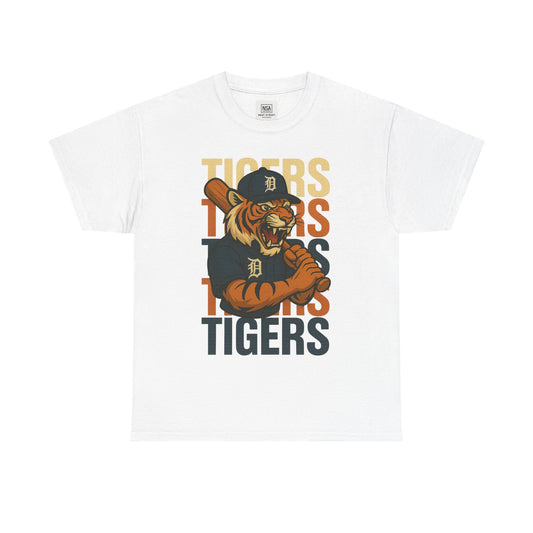 Vintage Tigers Graphic Unisex Heavy Cotton Tee