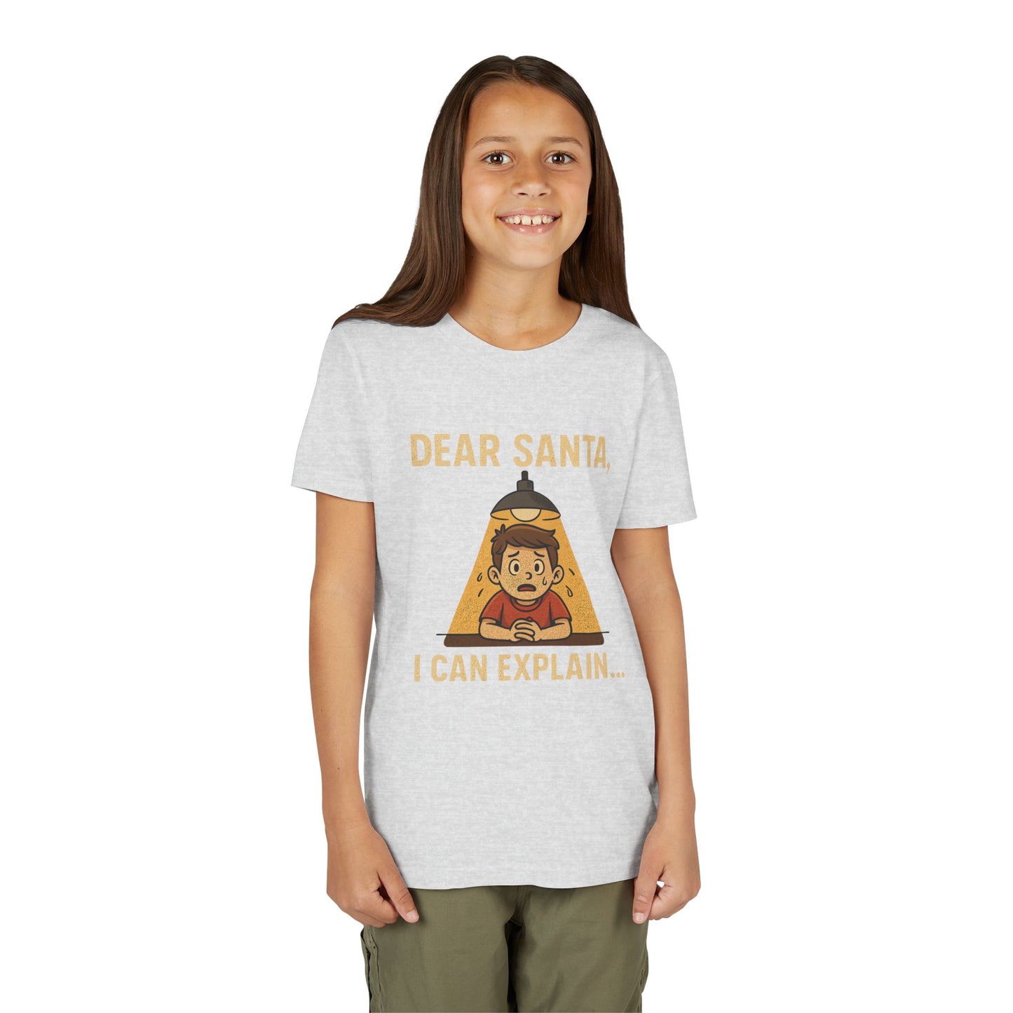 Youth Short Sleeve Tee - "Santa, I can Explain"