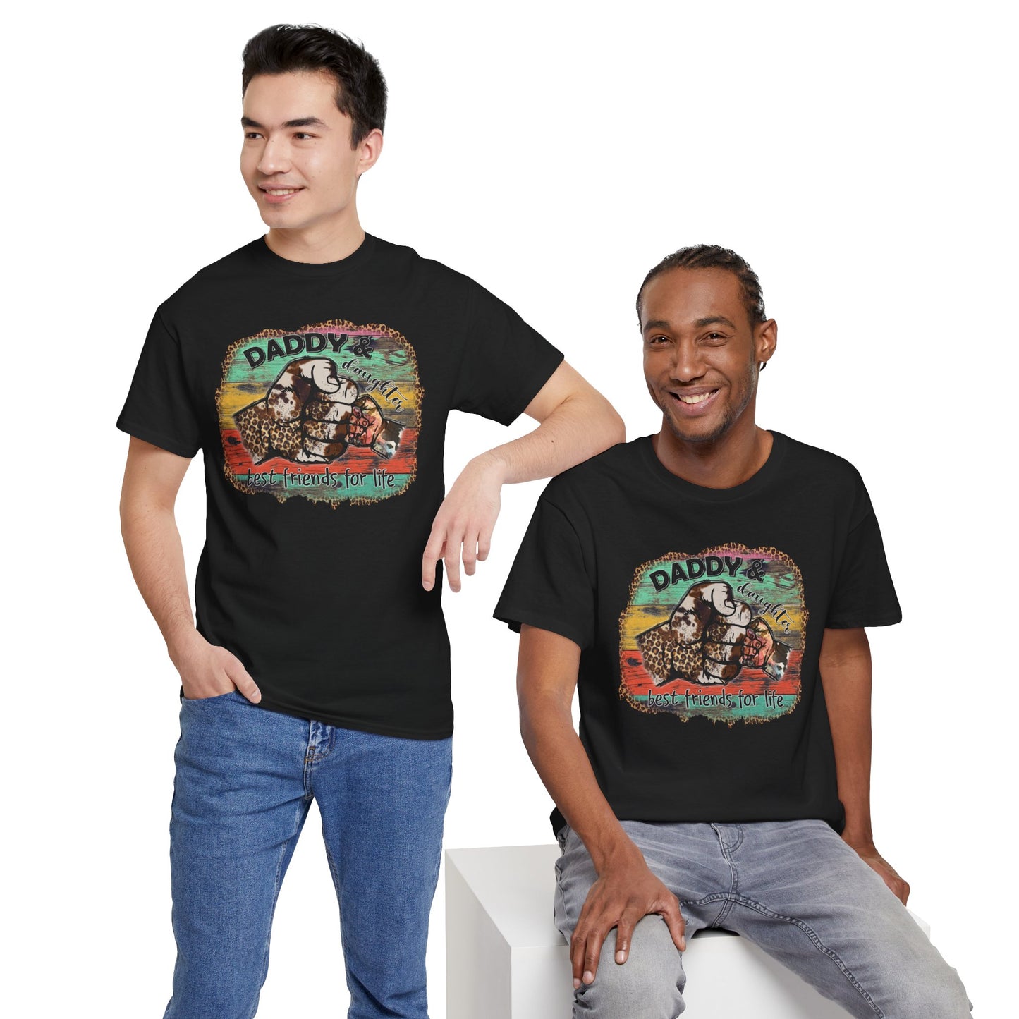 Rasta Retro Graphic Tee for Dads | Unisex Heavy Cotton T-Shirt