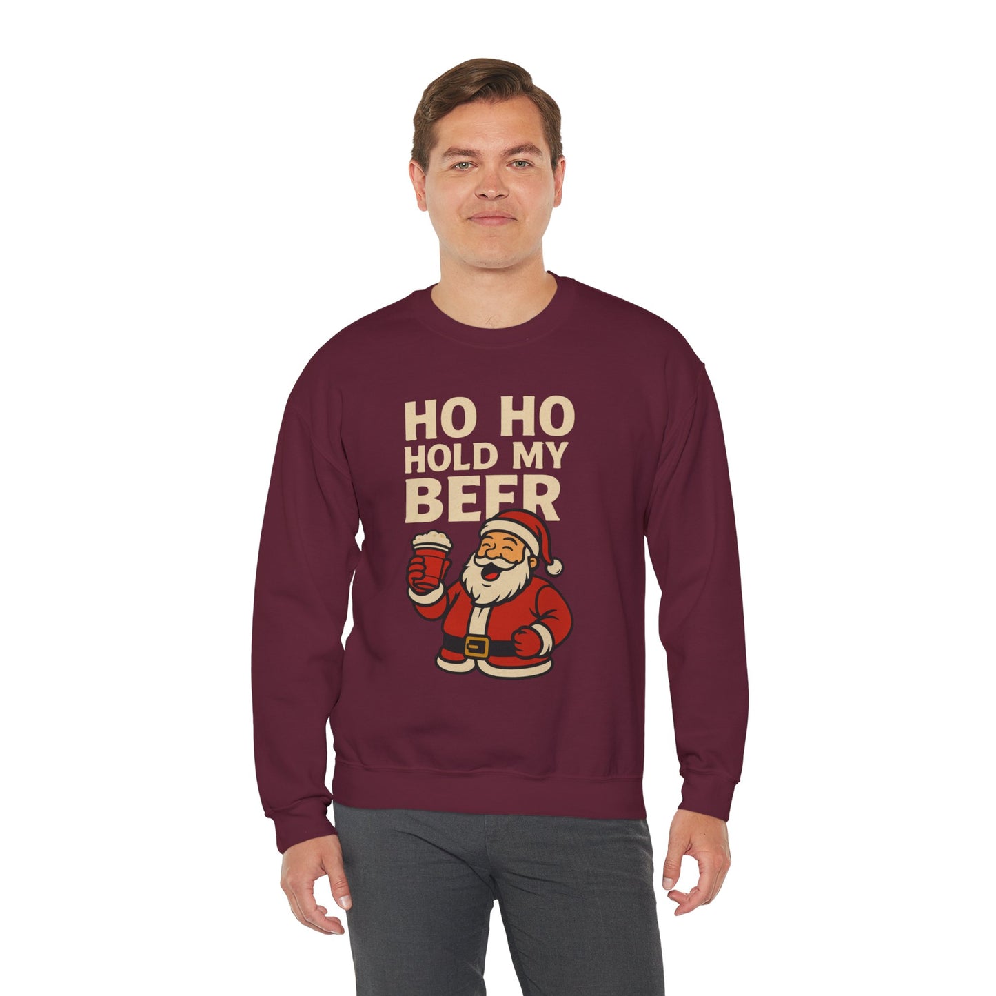 Festive Santa Sweatshirt | Holiday Apparel, Christmas Gift, Cozy Winter Wear, Funny Sweatshirt, Unisex Crewneck