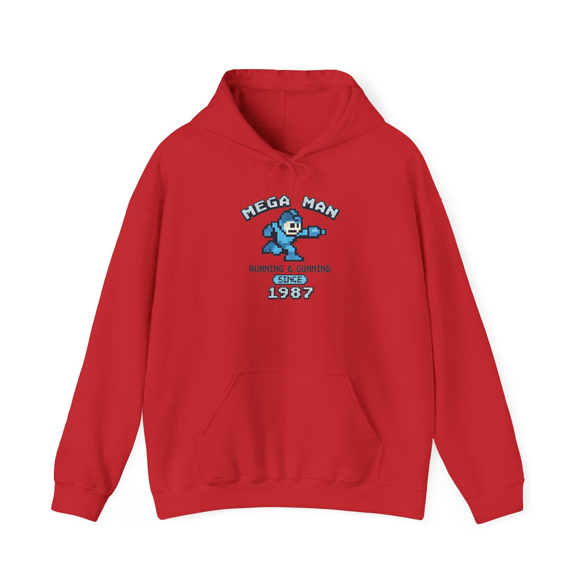 Mega Man 1987 Hoodie - Retro Gaming Pullover