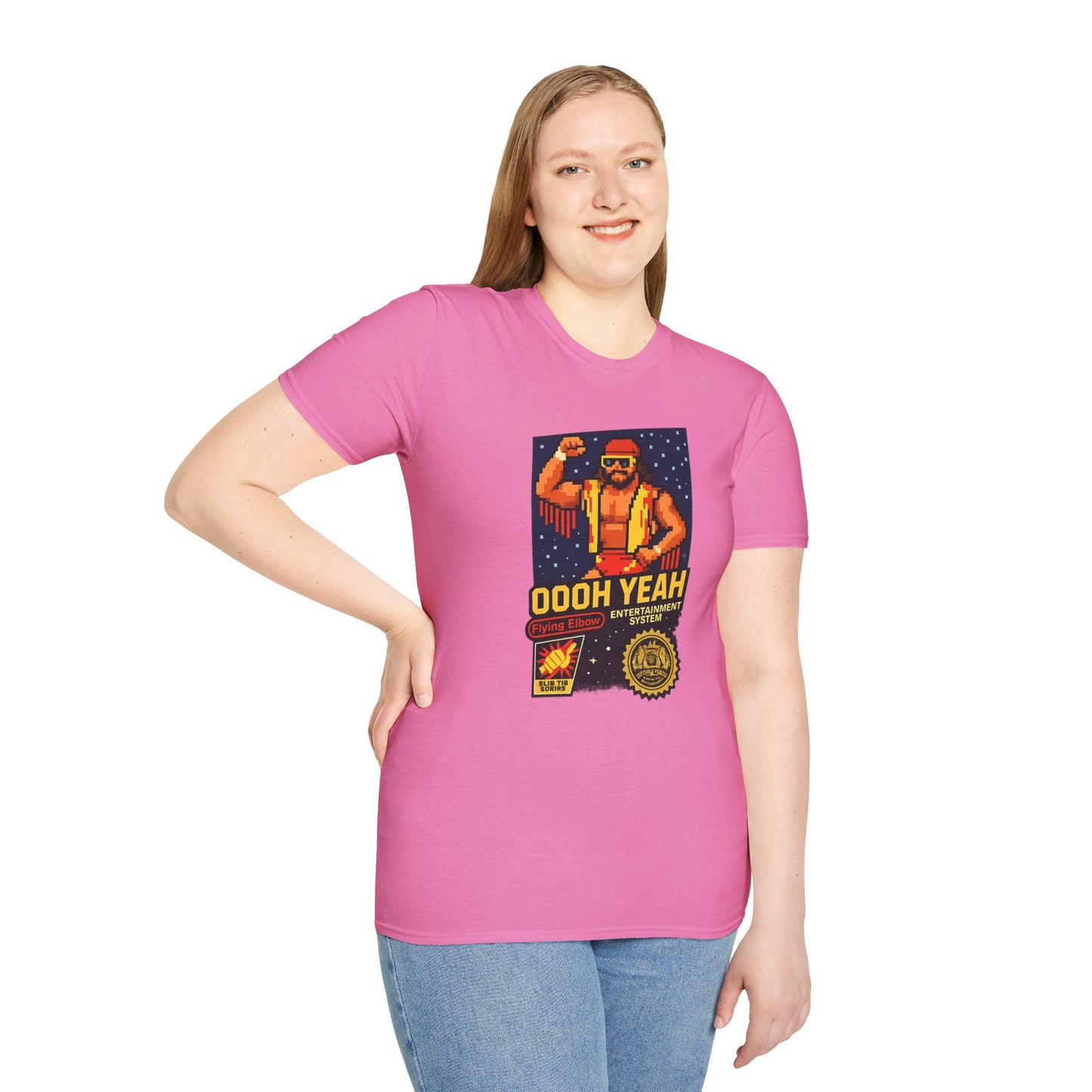 Retro Macho Man Pixel T-Shirt