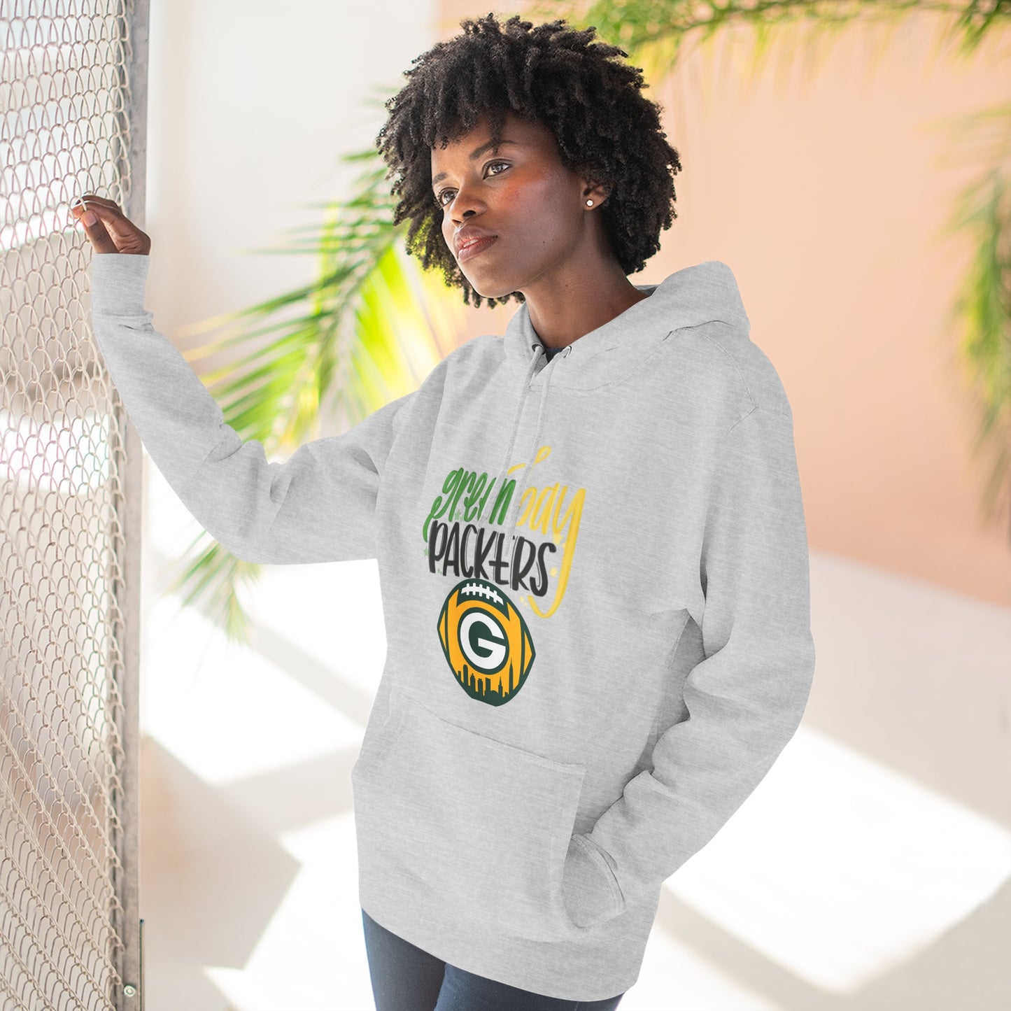 Green Bay Packers Logo Hoodie — Fleece Pullover for Fans